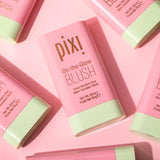 Pixi On-The-Glow Blush - Fleur, Hydrating Tinted Moisture Blush Stick With Ginseng, Aloe Vera & Fruit Extracts, For Cheeks & Lip