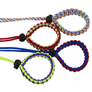 Allzedream Camera Wrist Strap Paracord Bracelet Adjustable for DSLR Binocular Cell Phone (Blue Red)