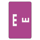 Smead 67175 AlphaZ ColorCoded Second Letter Labels, Letter E, Purple, 100/Pack