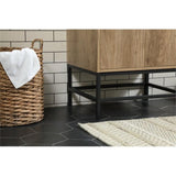 Elegant Decor Indoor Modern Under Sink Bathroom Fixtures Storage Organizer Cabinet 36 Inch Single Bathroom Vanity - Green