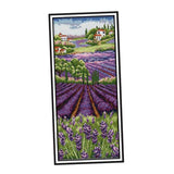 Zoomella Craft Stamped Cross Stitch Kit 11 Count Aida Cloth Lavender Flower 25X57Cm| Crafts|Needlecrafts & Yarn|Embroidery & C