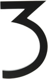 HyKo Products FM6/3 Floating House Number 3 (THREE) 6 High, Black, 1 Piece
