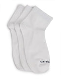 U.S. Polo Assn.. Unisex Kids U.S. Polo Assn.. Kids HighAnkle Length Ks002 Cotton Stretch Socks Pack Of 3(Ks002P3_White_810 