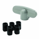 Prime-Line H 3885 Universal, Aluminum Tee-Crank Casement Window Handle (2 Pack)