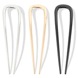 3Pcs French Hair Pins for Thick Hair, Metal French Twis Hair Pins for Women Girls, U-Shaped French Pin for Buns, 5.1 Inches Fren