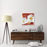 Washed Poppies (Red & Gold) I-Paper Art-32,,X32,,