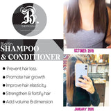 THE BEAUTY BOX Biotin Infused Shampoo and Conditioner Set 17 oz each + Leave-in Treatment 8.2fl oz