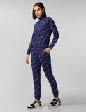 Fyltr Women'S Stand Collar Jacket & Jogger Co-Ord Set - Full Zipper | Contrast Drawstring | Utility Pockets |Rib Hem & Cuff,Bewitched Blue,Bewitched Blue,L