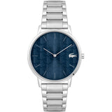 Lacoste Crocorigin Qtz Basic Slim Blue Round Dial Men'S Watch|Stainless Steel Material|Multi Color Band - 2011305