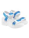 Shoetopia Comfortable & Sporty Sky-Blue Sandals For Women & Girls /Eu41,Blue,8,B0DRJGJDRP