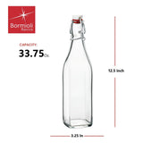 Bormioli Rocco Square Swing Bottle 33.75 Ounce