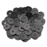100PCS #8 x 3/4 Black Fender Washers, 18-8(304) Stainless Steel Flat Fender Washer for M4 Bolts, 3/16'' ID x 3/4 OD, 0.045'' Thi