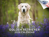2025 2026 Golden Retriever Calendar - Dog Breed Monthly Wall Calendar - 12 x 18 Open - Thick No-Bleed Paper - Giftable - Academi