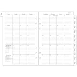 2026 Monthly Planner Refill, A5 Medium Planner Inserts for 6 Holes, 5.5x8.5, Jan. 2026 - Dec. 2026, 12 Monthly Calendars with La
