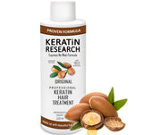 KERATIN RESEARCH Brazilian Keratin Hair Straightening and Smoothing Blowout Treatment Professional Organic Results shiny Hair wi