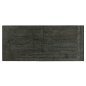 Sunset Trading Trestle 96 Rectangular Extension Pedestal Distressed Gray Wood Dining Table, Three Size Grey