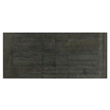 Sunset Trading Trestle 96 Rectangular Extension Pedestal Distressed Gray Wood Dining Table, Three Size Grey