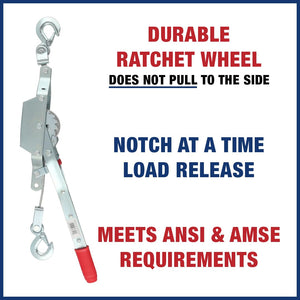 American Power Pull Corp 18500 Cable Puller, 1-Ton