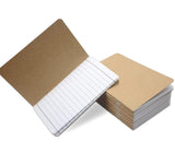 YIKANGHENG 12 Pcs Small Pocket Notebook, 5.5 Inch x 3.5 Inch Brown Cover32 Sheets (64 Pages) Lined Pages for Travel, Notes and T