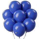 AFTERLOON Biodegradable Balloons 24 pcs Sapphire Blue 10 Inch, Matte Color Thickened Extra Strong Natural Latex Helium Float, Co