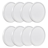 8PK 9 Inch LED Flush Mount Ceiling Light, 18W, 1860LM, 3000K/4000K/6000K CCT Selectable, Round Flat Panel Light Low Profile Ceil