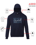 Adro Men'S Cotton Neck Hooded Sweatshirt (H22-M-Inv-Nb_Navy_L)