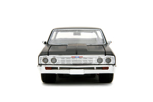 Fast & Furious Fast X 1:24 1967 Chevy El Camino Die-Cast Car, Toys For Kids And Adults,Black