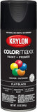 Krylon K05546007 COLORmaxx Spray Paint and Primer for Indoor/Outdoor Use, Flat Black , 12 Ounce (Pack of 1)