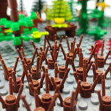 ZHX Garden Park Building Block Parts Botanical Scenery Accessories Plant Set Building Bricks Toy Trees Flowers Compatible All Ma