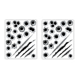 1797 Car Stickers Decals Bullet Holes 3D Sticker Scars Scratches Car Accessories Decoration Waterproof Trucks Vehicle Fade Funny
