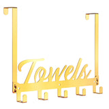Azmoncy Over The Door Hooks, Towel Rack Towel Hooks for Bathroom, Towel Holder for Hanging Heavy Duty, Door Rack Over Door Hange
