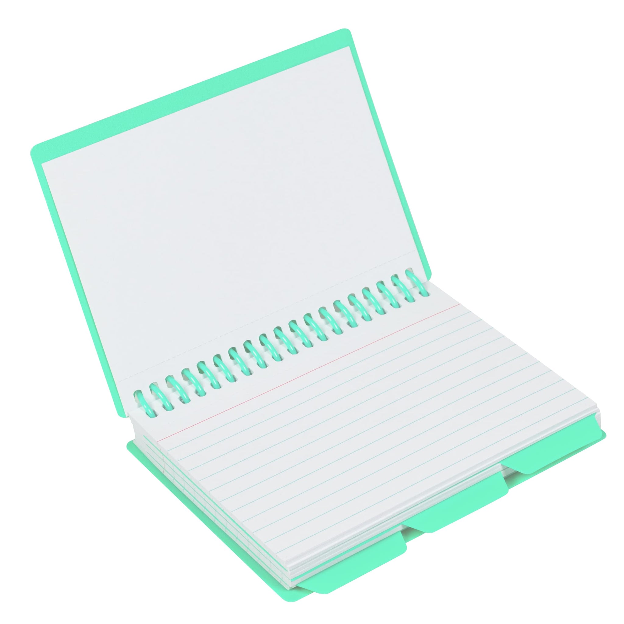 C-Line Spiral Bound Index Card Notebook With Tabs, Includes 60 Ruled 3 X 5 Inches Index Cards, Pack Of 24 Notebooks, Assorted Co