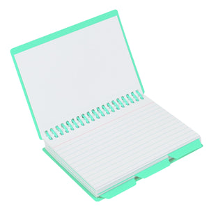 C-Line Spiral Bound Index Card Notebook With Tabs, Includes 60 Ruled 3 X 5 Inches Index Cards, Pack Of 24 Notebooks, Assorted Co