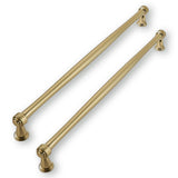ZAUYX Solid Heavy Duty 2 Pack 10 Inch Hole Center Brushed Brass Cabinet Pulls Kitchen Cabinet Hardware Kitchen Handles for Cabin