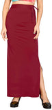 Shasmi Women Solid Saree Shapewear (Soft Shapewear) (2XL, Maroon)