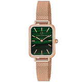 Carlington Iconic Analog Watches For Women With Premium Stainless Steel Mesh Strap - Ct 2041