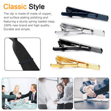 Roctee 4 Pack Tie Clip for Men, Regular Tie Pin Set Tie Bar Necktie Bar Pinch Clips for Business Wedding and Daily Life, Include
