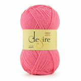 Ganga Acrowools Desire Acrylic Hand Knitting And Crochet Yarn. Pack Of 1 Ball 100 Gm, Pink Shade No Dsr037