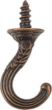 UNIQANTIQ HARDWARE SUPPLY Vintage Small Antique Bronze Screw Hooks - 1 3/4 - Hooks for Hanging Coffee Mugs - Cup Hooks Screw in 