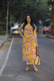 Gosriki Women'S Rayon Viscose Straight Printed Kurta With Pant (Vcm Yellow-Gs_M_Yellow_Medium),Yellow,,B0DWFHV6PF