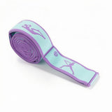 MERISHOPP Numbered Stretch Band Printed Pose Graphics Stretching Strap Segmented Textile Resistance Band