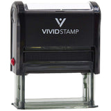 Handle with Care DO NOT Bend Self Inking Rubber Stamp (Black Ink) Medium