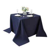 Cupuamon Square Tablecloth 90x90 inch Washable Polyester Fabric Table Cloth for Wedding Party Dining Banquet Decoration(90x90,Navy)