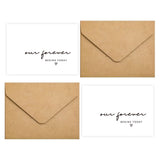 GroomBrideGifts Set of 2 Funny Wedding Gift Cards, Our Forever Begins Today.