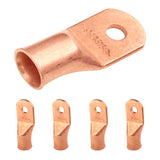 SELTERM 5pcs 4/0 AWG 5/16 Stud Copper Wire Lugs, Battery Lugs, Ring Terminals, Battery Cable Ends, 0000 Gauge Ring Terminal Conn
