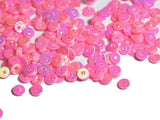 The Design Cart 4 mm Light Pink Lustre Circular Plastic Sequins Sitara for Embroidery, Embellishing Handbags, Apparels, Art Craf