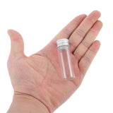 15ml Glass Vials with Screw Caps and Plastic Stoppers, Small Clear Liquid Sample Vial, Leak-Proof Vial, 50PCS
