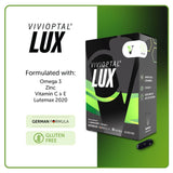 Vivioptal Lux 60 Softgels, Omega 3, Zinc, and Vitamin C & E, Multivitamin & Multimineral, Gluten Free, German Formula