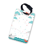 Funcart Paper Plane And Boat Theme Luggage Tag