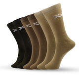 Xjarvis Texas Army Mens Long Cotton Socks Calf-Length Formal Office Breathable Anti-Odour Soft Grip Sweat-Resistant Stretchable Comfort Pack Of 6,Army,,B0CQG7R2PV